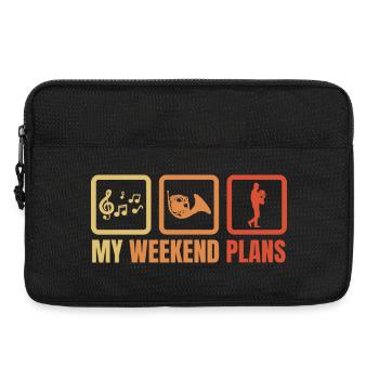 French horn player weekend routine - Laptop bag 13" - black - Front