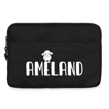 Süßes Schaf Ameland - Laptoptasche 13" - Schwarz - Vorne