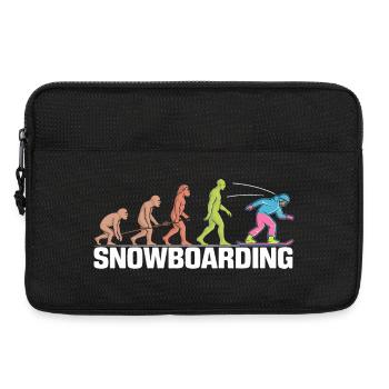 Die Evolution des Snowboard-Designs - Laptoptasche 13" - Schwarz - Vorne