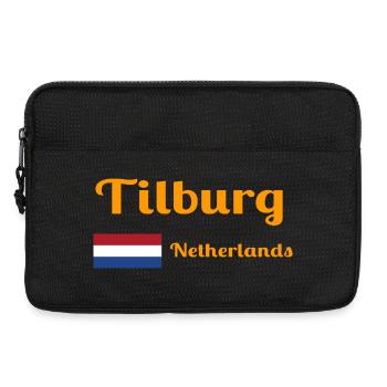 Tilburg, Netherlands- Stylish prints - Laptop bag 13" - black - Front
