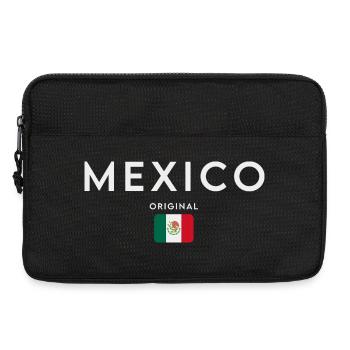 Flagge von Mexiko, mexikanischer Stolz - Laptoptasche 13" - Schwarz - Vorne