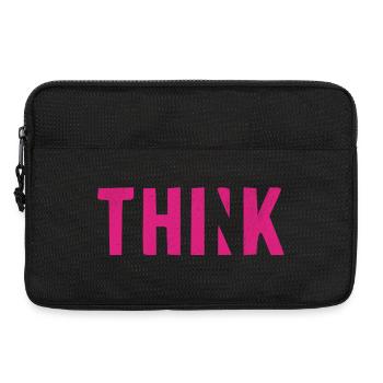 THINK Pink | Cooles Streetwear-Typo-Design - Laptoptasche 13" - Schwarz - Vorne