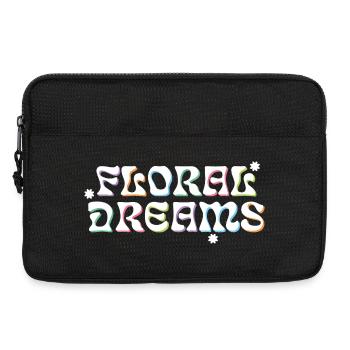 Floral Dreams Retro Style - Laptop bag 13" - black - Front