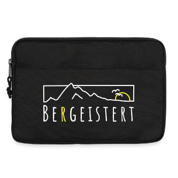 Bergeistert Berge Begeisterung Sonne Wandern Trail - Laptoptasche 13" - Schwarz - Vorne
