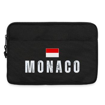 Monaco flag, Monegasque pride - Laptop bag 13" - black - Front