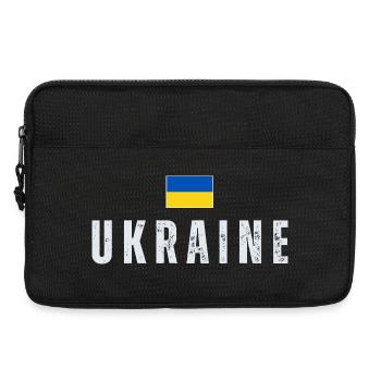 Ukrainische Flagge, Ukrainischer Stolz - Laptoptasche 13" - Schwarz - Vorne