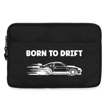 Rasendes Auto und Rauch - Laptoptasche 13" - Schwarz - Vorne