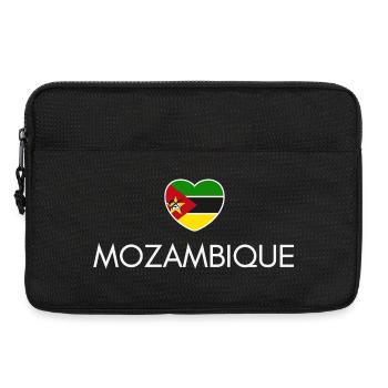 I love Mozambique, heart Mozambique - Laptop bag 13" - black - Front