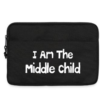 Ich bin das mittlere Kind - Laptoptasche 13" - Schwarz - Vorne