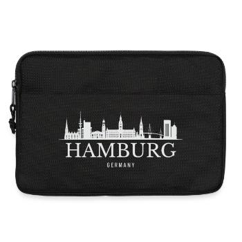 Hamburg Skyline, Hamburg Germany - Laptop bag 13" - black - Front