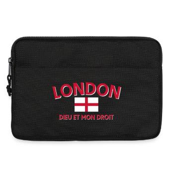 London Flag and Motto - Laptop bag 13" - black - Front