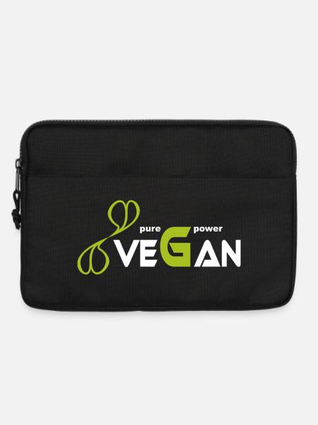 pure_vegan_power - Laptop bag 13" - black