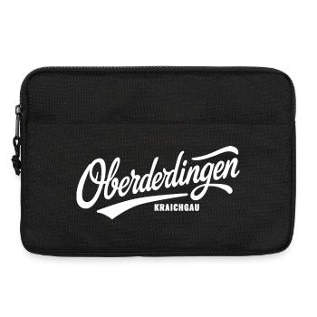 Oberderdingen Vintage Lettering Schriftzug - Laptoptasche 13" - Schwarz - Vorne