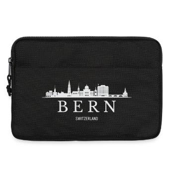 Bern skyline, Bern Switzerland - Laptop bag 13" - black - Front