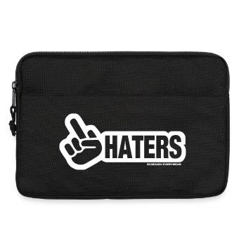 Haters Peace Zeichen Design - Laptoptasche 13" - Schwarz - Vorne