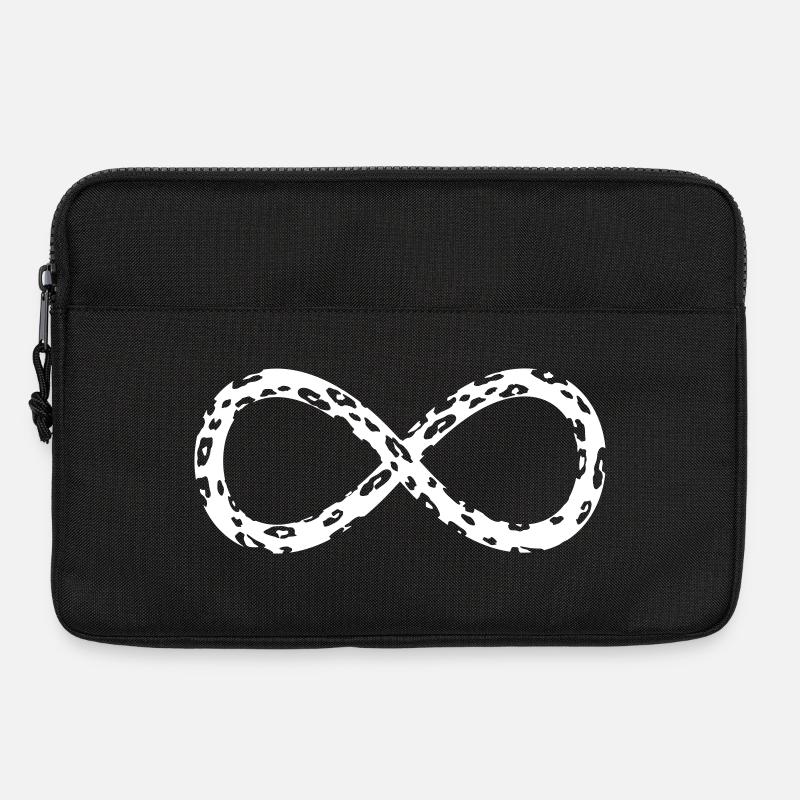Leopard Infinity Thin Negative - Laptop bag 13" - black