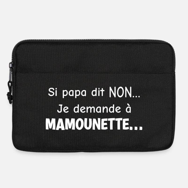 Mamounette Komplizin - Humor Mama - Laptoptasche 13" - Schwarz