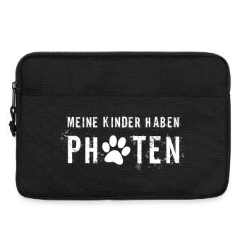 Mein Kind hat Pfoten - Laptoptasche 13" - Schwarz - Vorne