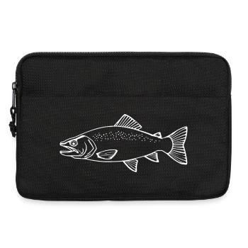 T-shirt Pêcheur Truite Pêcheur Cadeau Pêcheur - Sacoche pour ordinateur portable 13 pouces - noir - Devant