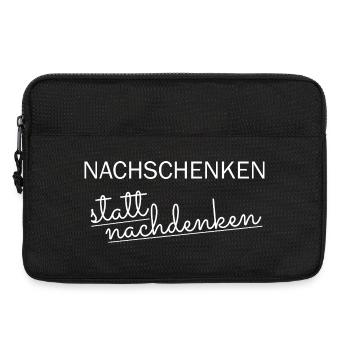 Refilling instead of thinking - Laptop bag 13" - black - Front