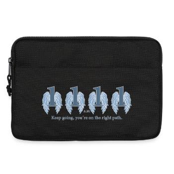 Wings of Perseverance on the Path of awakening - Laptop bag 13" - black - Front