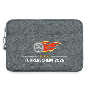 Driving License 2026 Driving Test Car Car Exam - Laptop bag 13" - heather grey - Front