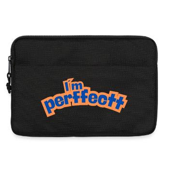 Perfect orange - Laptop bag 13" - black - Front