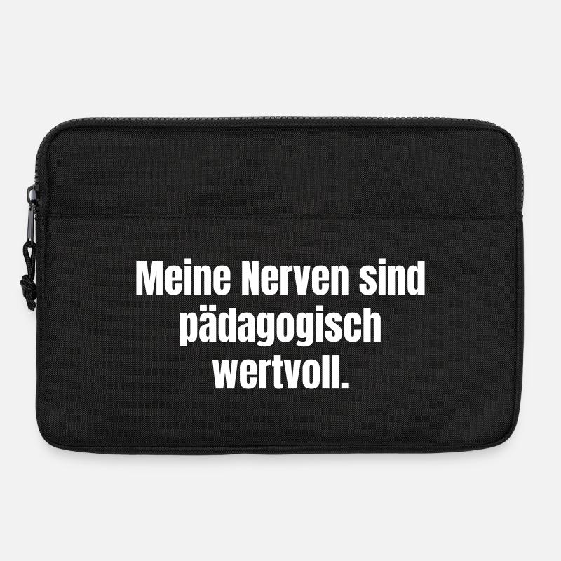 Pädagogisch wertvolle Nerven - Laptoptasche 13" - Schwarz
