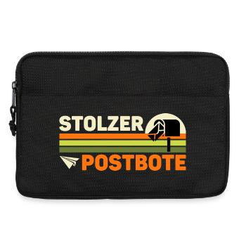 Postman PROUD POSTMAN Retro Funny - Laptop bag 13" - black - Front