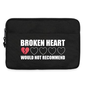 Broken Heart würde Anti Valentine nicht empfehlen - Laptoptasche 13" - Schwarz - Vorne