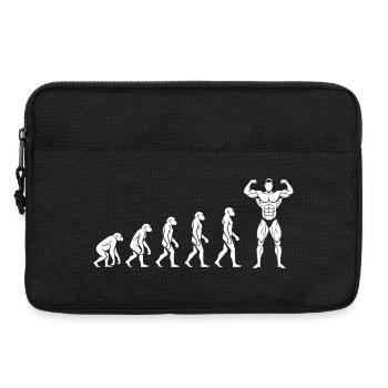 Evolution to power – pure motivation - Laptop bag 13" - black - Front