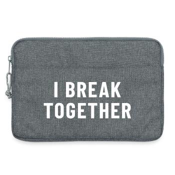 I Break Together Denglish - Laptoptasche 13" - Grau meliert - Vorne