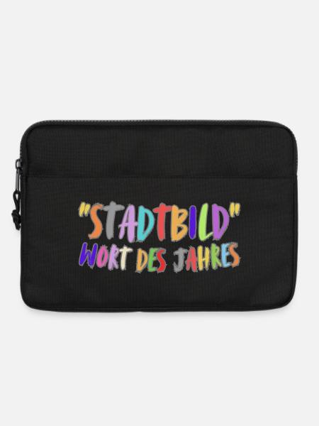 Stadtbild Wort des Jahres - Laptoptasche 13" - Schwarz