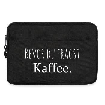 Before you ask coffee - Laptop bag 13" - black - Front