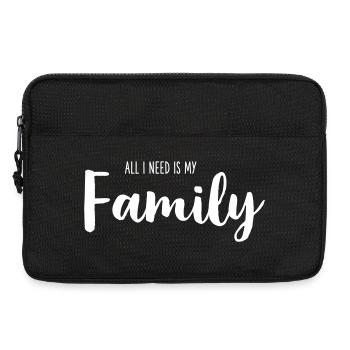 All I Need Is My Family - Laptoptasche 13" - Schwarz - Vorne