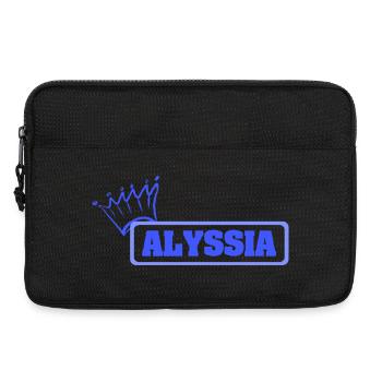 Geschenk für Alyssia - Laptoptasche 13" - Schwarz - Vorne