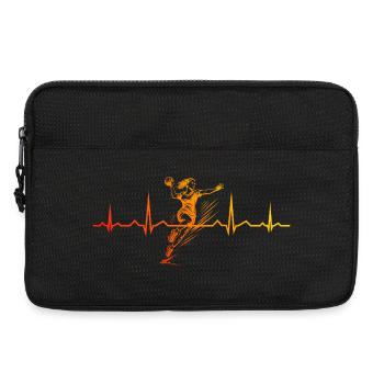 Handball Illustration für Handball fuer Frauen - Laptoptasche 13" - Schwarz - Vorne