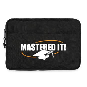 Master 2026 Abschluss Promotion Sponsion - Laptoptasche 13" - Schwarz - Vorne