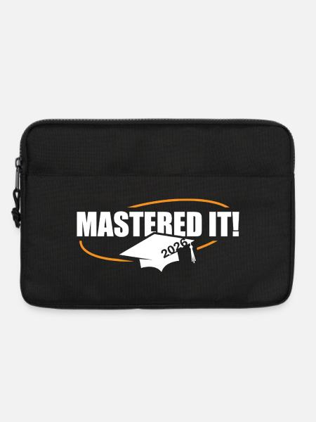 Master 2026 Abschluss Promotion Sponsion - Laptoptasche 13" - Schwarz