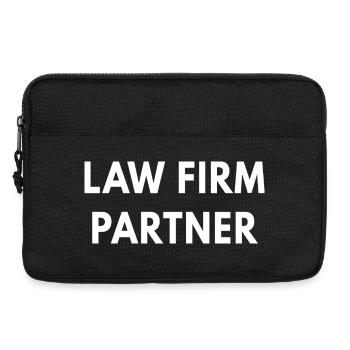 Anwaltskazleipartner Executive Career Geschenk-T-Shirt - Laptoptasche 13" - Schwarz - Vorne