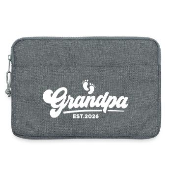 Grandpa 2026 - Proud Grandpa - Gift Idea - Laptop bag 13" - heather grey - Front