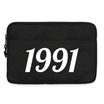 1991 Vintage 1991 Anniversaire Rétro 1991 Cadeau - Sacoche pour ordinateur portable 13 pouces - noir - Devant