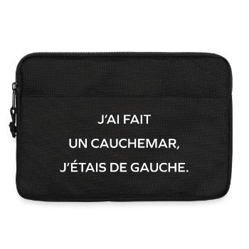 Cauchemar Politique Gauche - Sacoche pour ordinateur portable 13 pouces - noir - Devant