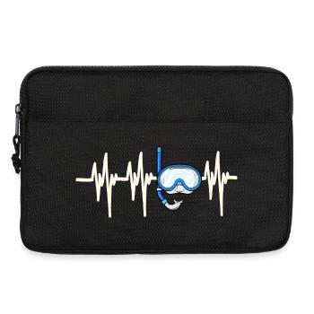 Heartbeat Diver - Laptop bag 13" - black - Front