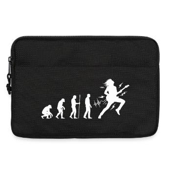 Evolution to Rock Musician Guitar Design - Laptop bag 13" - black - Front