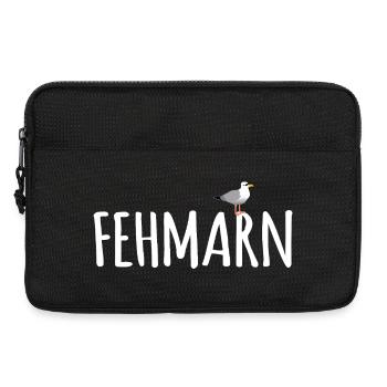 Fehmarn Möwe - Laptoptasche 13" - Schwarz - Vorne