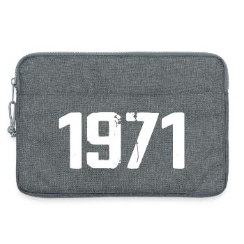 1971 - Awesome since 1971 - Laptop bag 13" - heather grey - Front