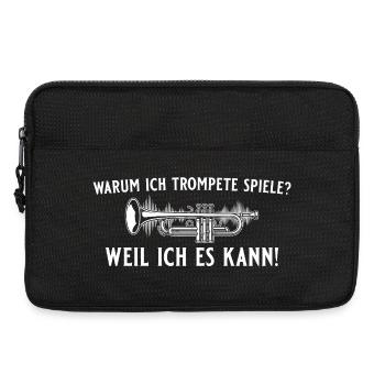 Trompete spielen? Weil ich es kann! – Trompeter - Laptoptasche 13" - Schwarz - Vorne