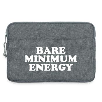 Bare Minimum Energy - Laptop bag 13" - heather grey - Front