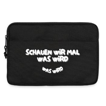 Schauen wir mal was wird - was wird - Laptoptasche 13" - Schwarz - Vorne